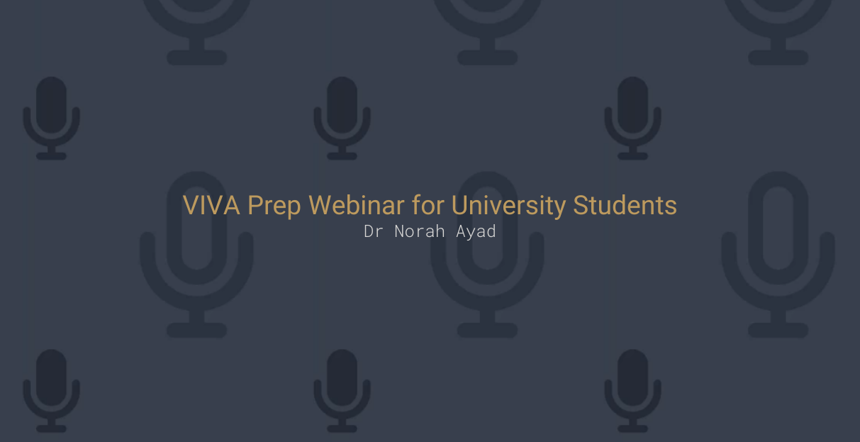 VIVA Prep Webinar for University Students